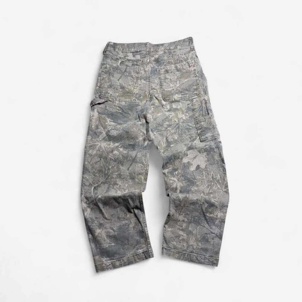 Hollister Camo Carpenter Pants Baggy 30x30 Utility Y2K Streetwear